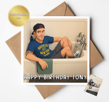 Personalised Animated Cartoon Style Birthday & Greeting Cards from Your Own Photo | Great Gift for Any Birthday