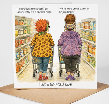 Funny Birthday Card for Her, Cheeky Friend Birthday Card, Best Friend Humour Card, Rude Adult Birthday Card, Fabulous Day, Shopping Birthday