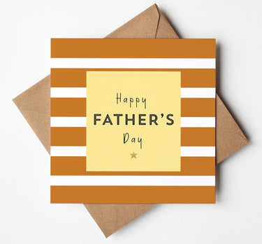 Fathers Day Card for Dad, Modern Dad Greeting Card, Fathers Day Card from Son Daughter, Foil Finish Card