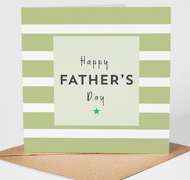 Fathers Day Card for Dad, Modern Dad Greeting Card, Fathers Day Card from Son Daughter, Foil Finish Card