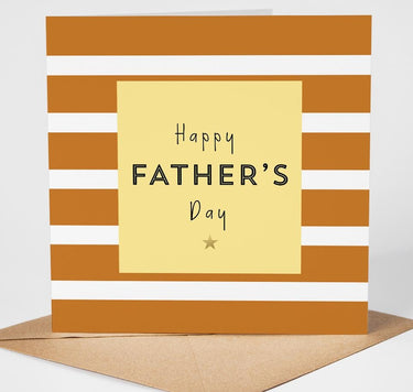 Fathers Day Card for Dad, Modern Dad Greeting Card, Fathers Day Card from Son Daughter, Foil Finish Card