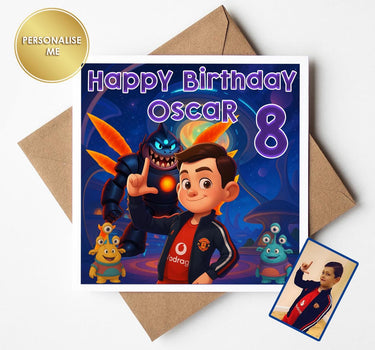 Personalised Alien Cartoon Style Birthday & Greeting Cards from Your Own Photo | Great Gift for Any  Birthday, Cartoon birthday card.