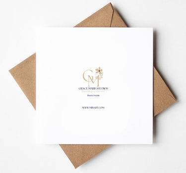 Personalised Wedding Card for Two Brides – Twin Bridal Bouquet Design, Same-Sex Marriage, Custom Names & Date