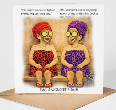 Funny Birthday Card for Friend, Spa Day Humour Card, Woman Birthday Card, Bestie Birthday, 40th 50th 60th Birthday, Best Friend Card