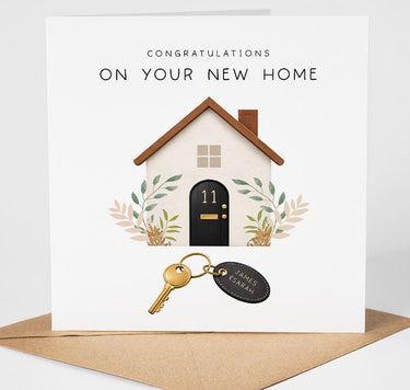 New Home Card, Personalised New Home Card, Congratulations Card, Housewarming Card, New Home Gift, Custom Address Card