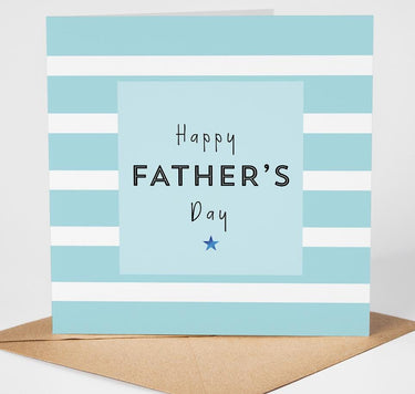 Fathers Day Card for Dad, Modern Dad Greeting Card, Fathers Day Card from Son Daughter, Foil Finish Card