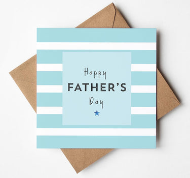 Fathers Day Card for Dad, Modern Dad Greeting Card, Fathers Day Card from Son Daughter, Foil Finish Card